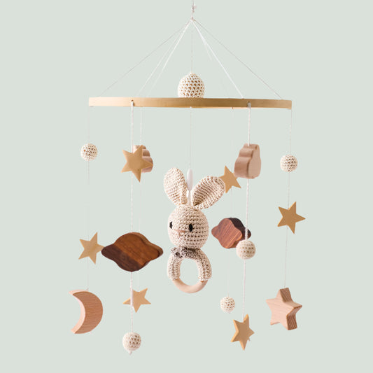 Little Nest Wooden Cot Mobile